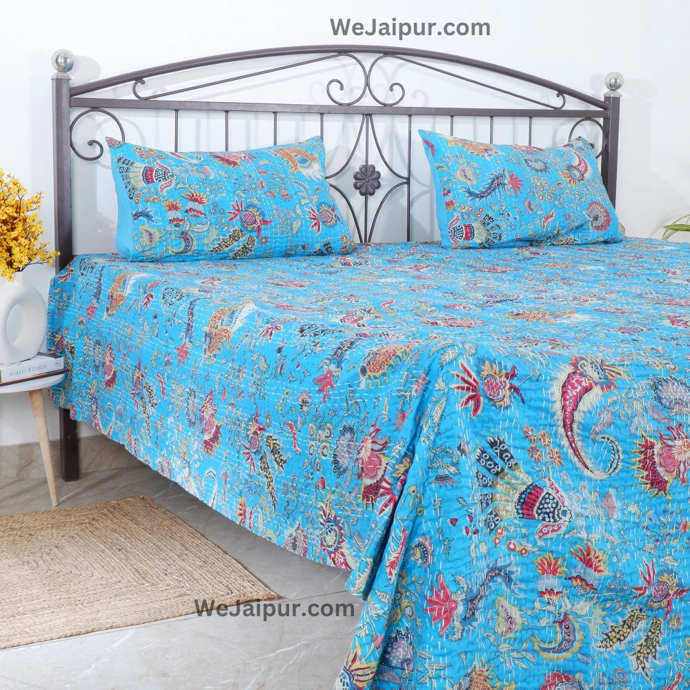 Handcrafted Organic Bedspread: Eco-Chic Comfort