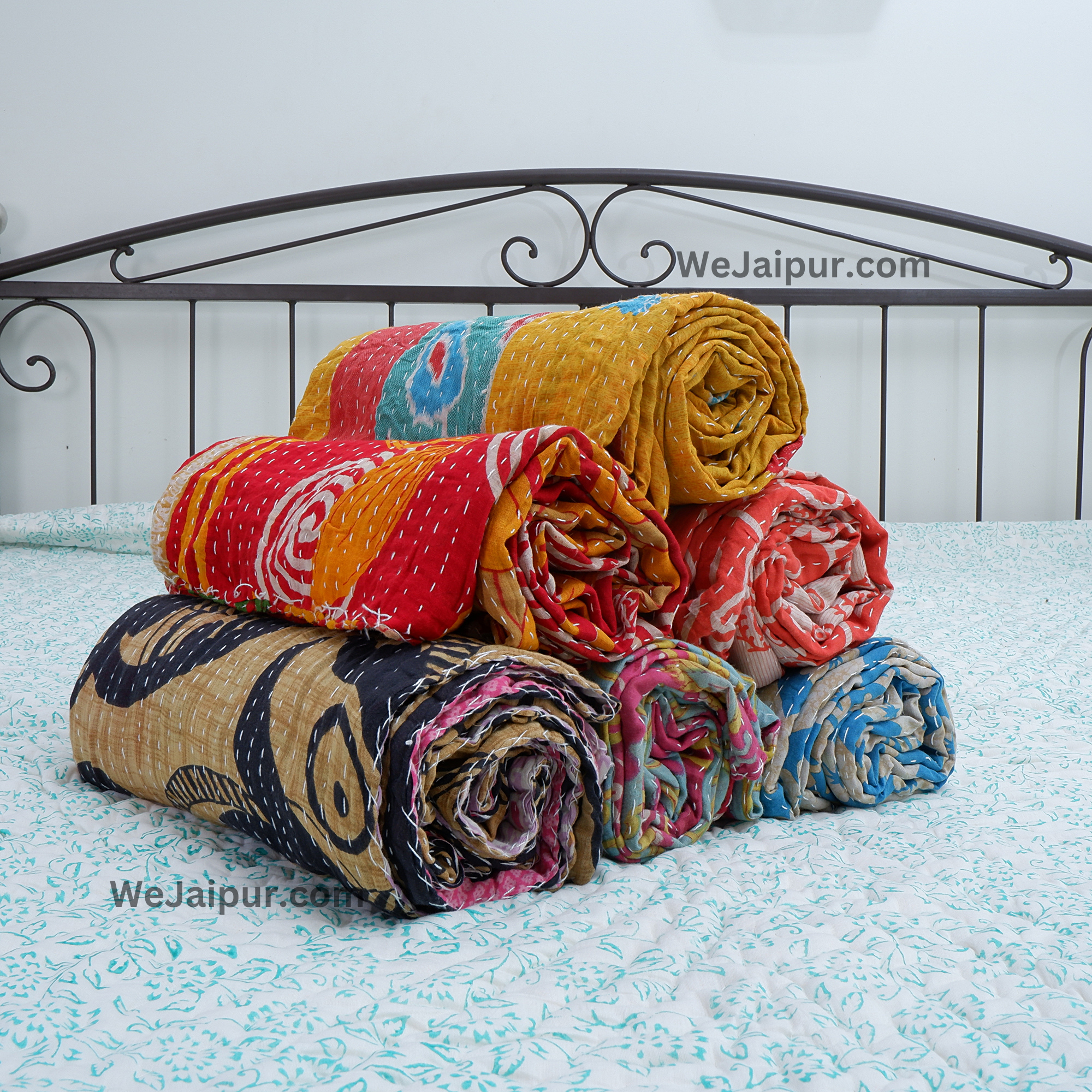 Handmade Vintage Kantha Quilts with Artisan Touch