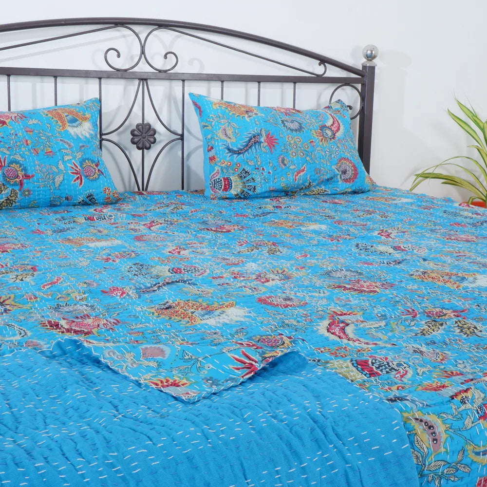 Handcrafted Organic Bedspread: Eco-Chic Comfort
