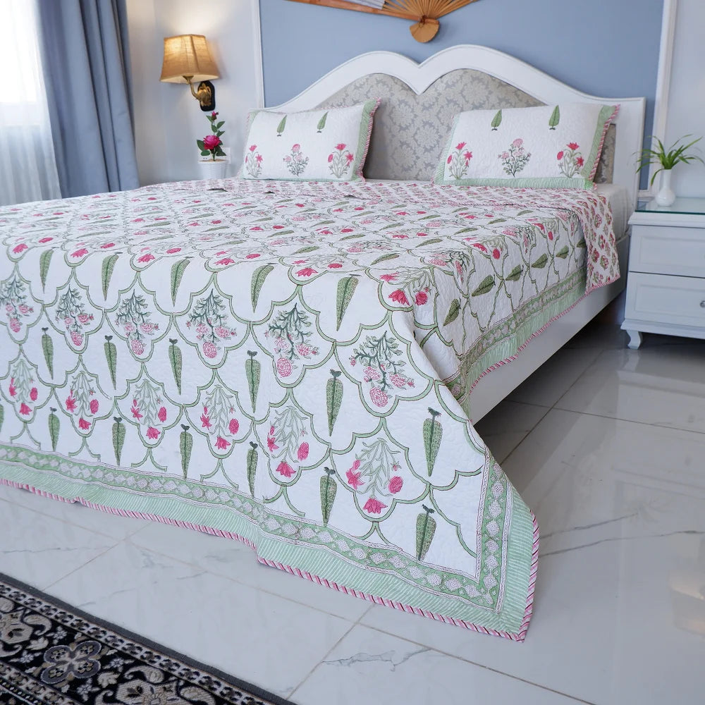 Cotton Bed Cover Queen Size