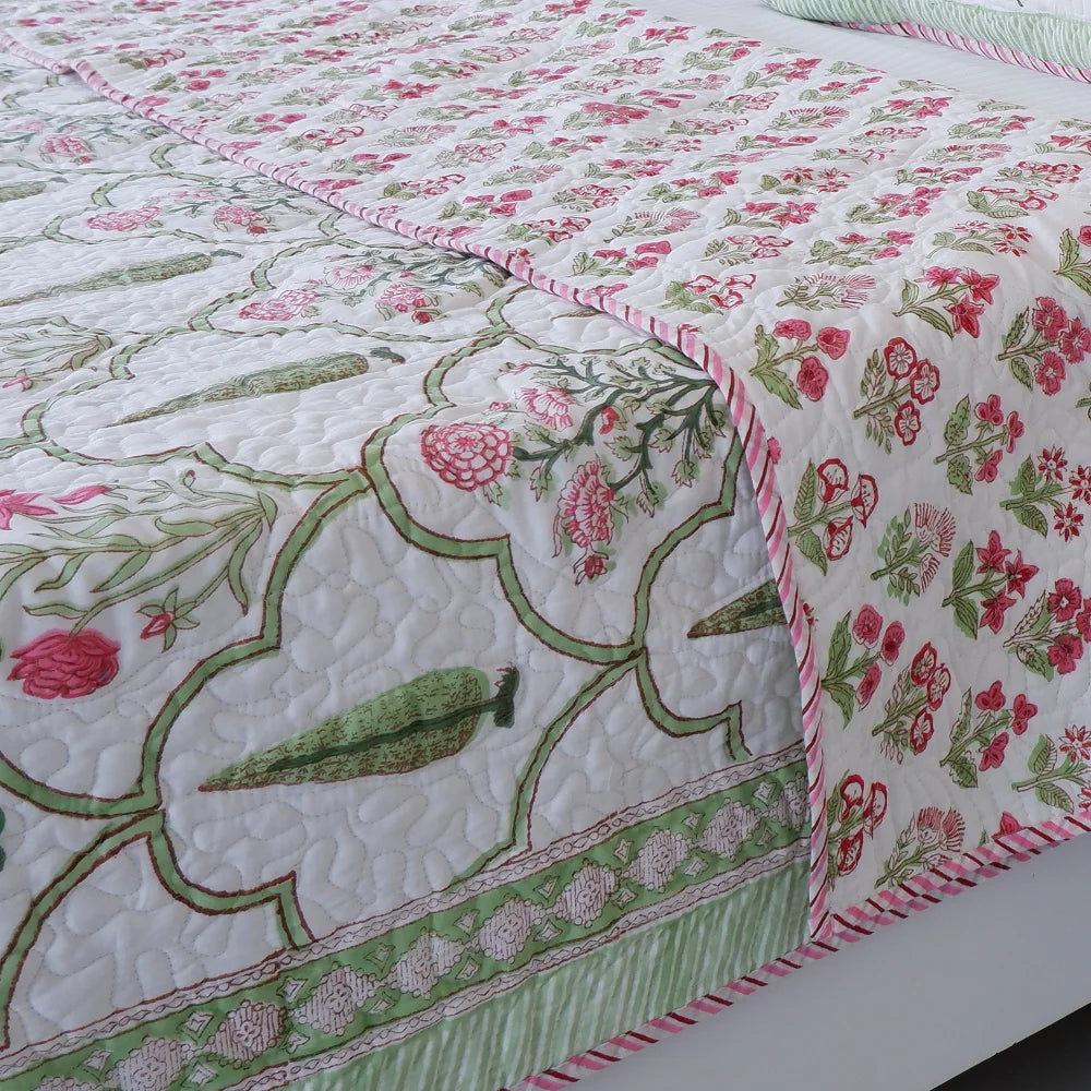 Cotton Bed Cover Queen Size