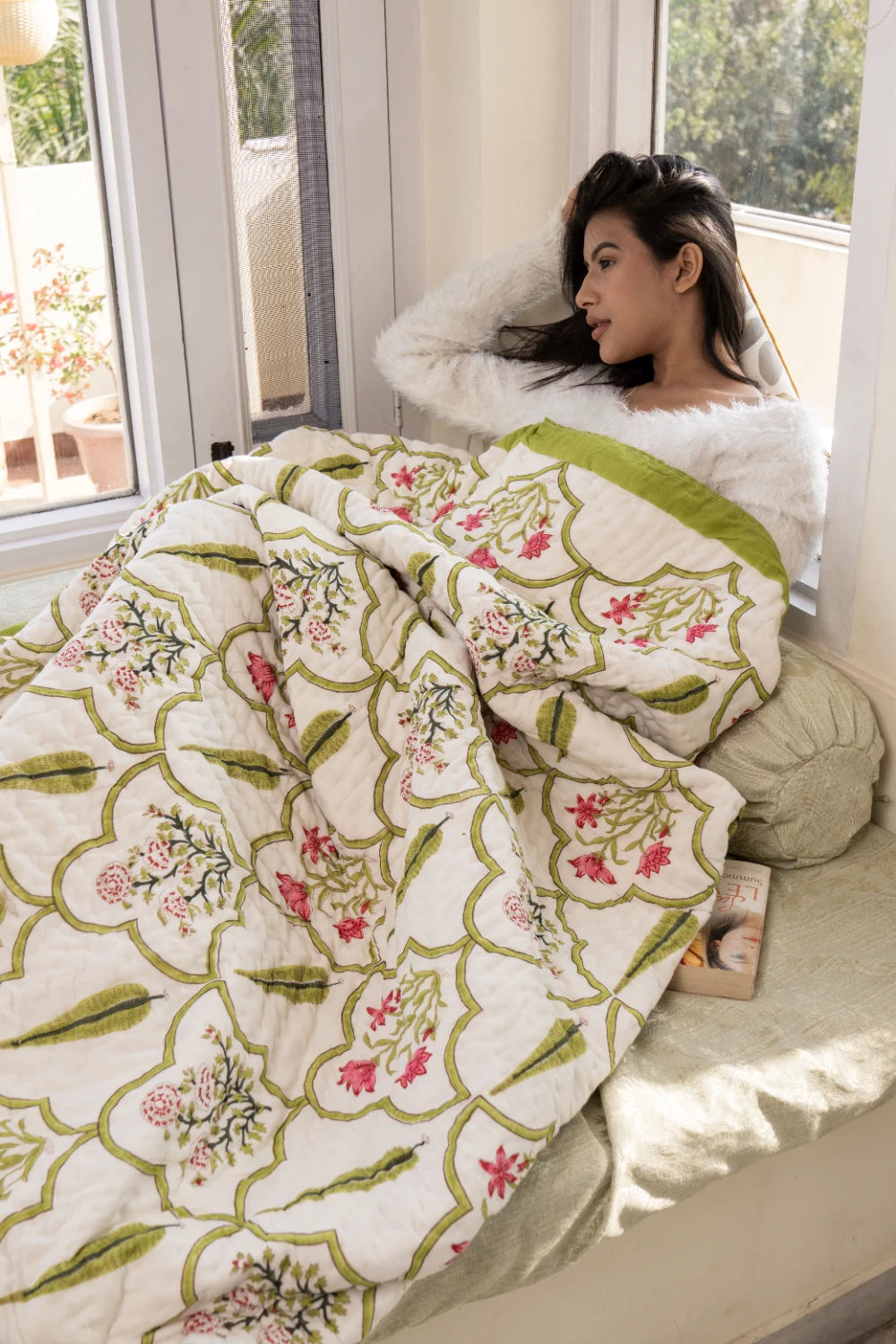 Quilted Elegance: Mulmul Cotton All Season Bliss