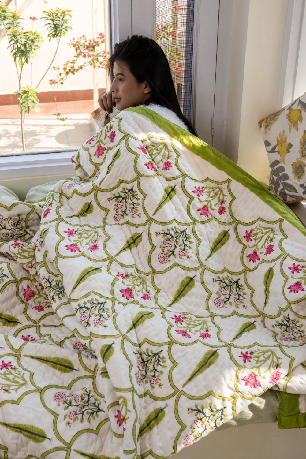 Quilted Elegance: Mulmul Cotton All Season Bliss