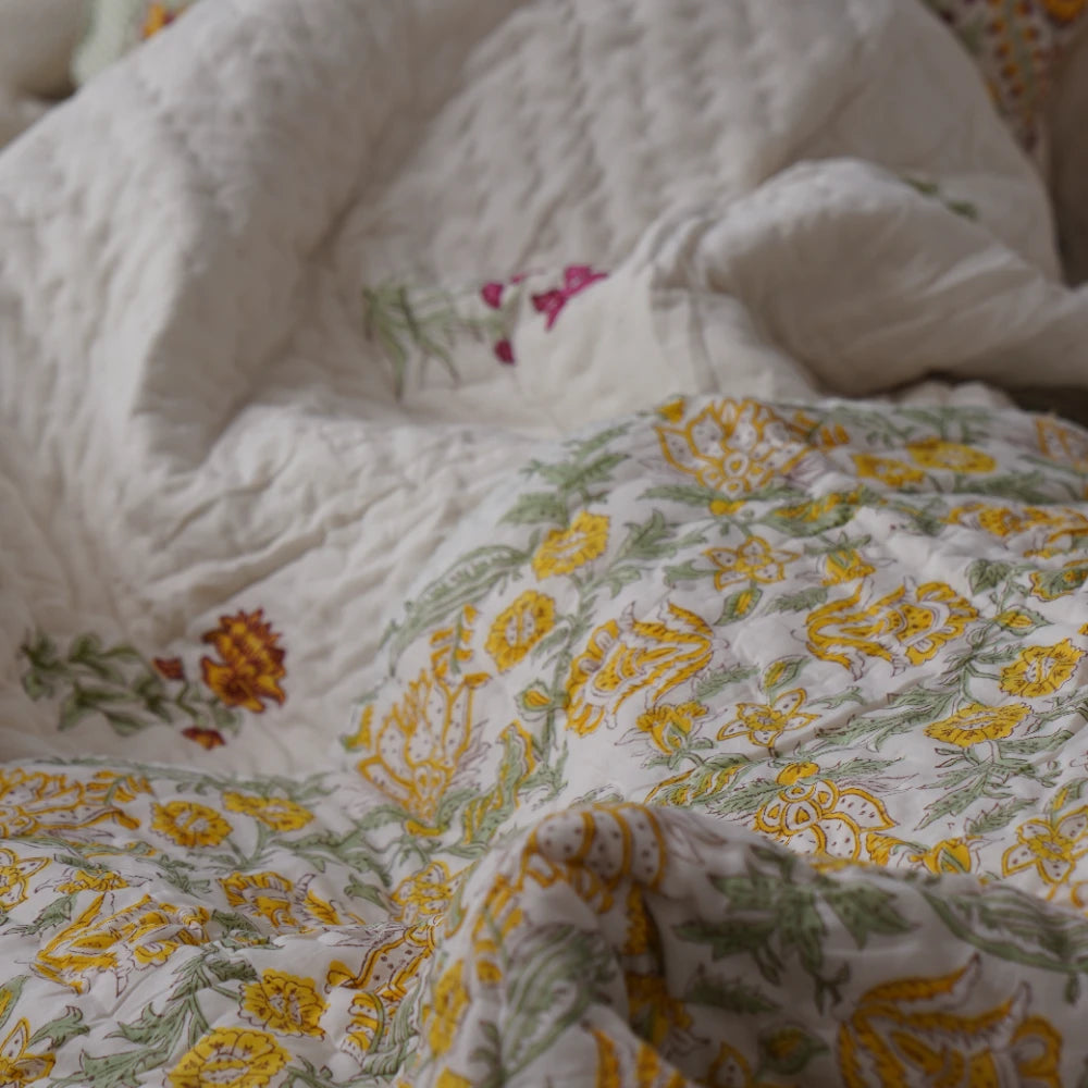 Organic Mulmul : 100% Cotton Quilt - Your All Season Comfort