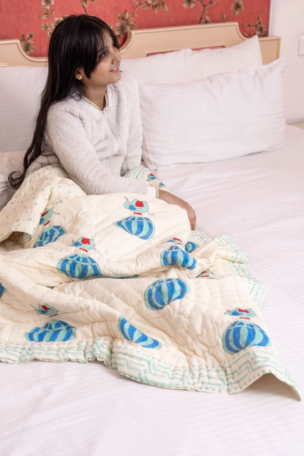 Hand Block Print Baby Blanket: Mulmul Cotton Elegance