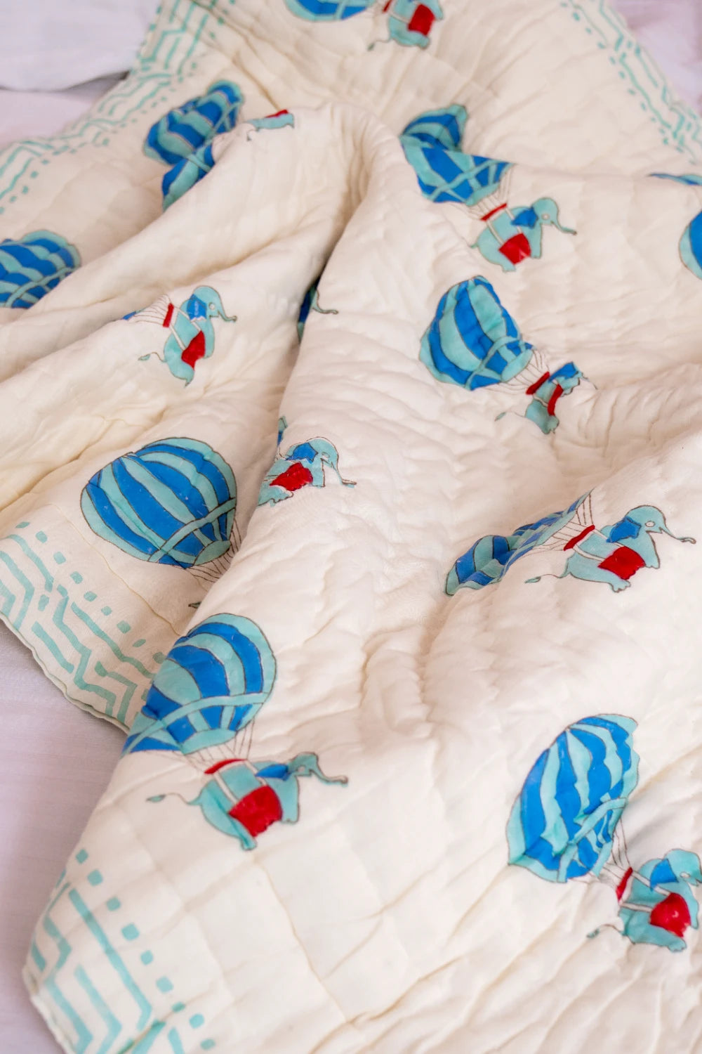 Hand Block Print Baby Blanket: Mulmul Cotton Elegance