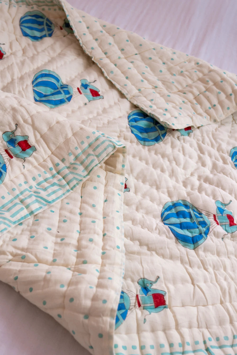 Hand Block Print Baby Blanket: Mulmul Cotton Elegance