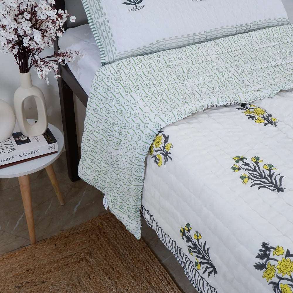 ORGANIC MUSLIN SOFT COTTON QUILT - Jaipurr