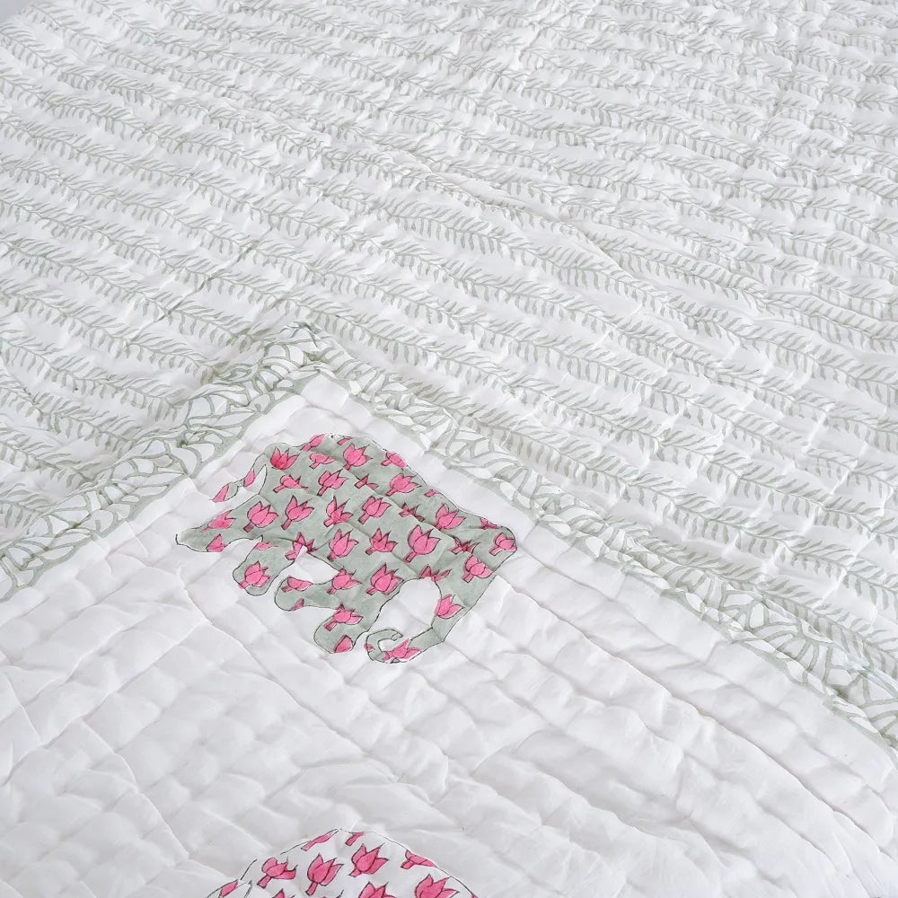 ORGANIC MUSLIN SOFT COTTON QUILT - Jaipurr